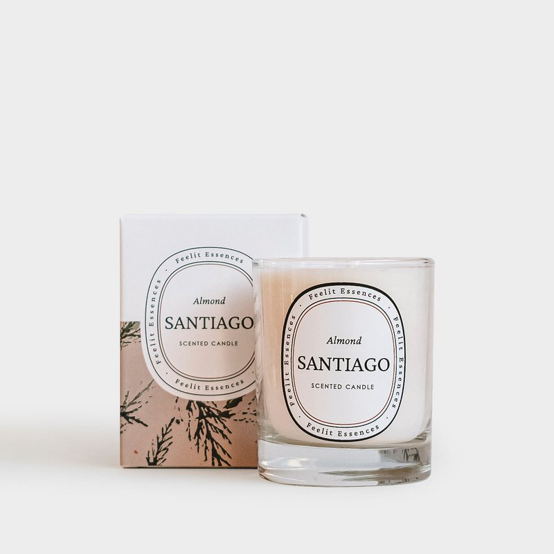 I am scented candle. Almond fragrance. Santiago Collection