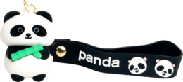 Edo Sleutelhanger Panda, 4.5x5cm, soft plastic, mix 12pcs