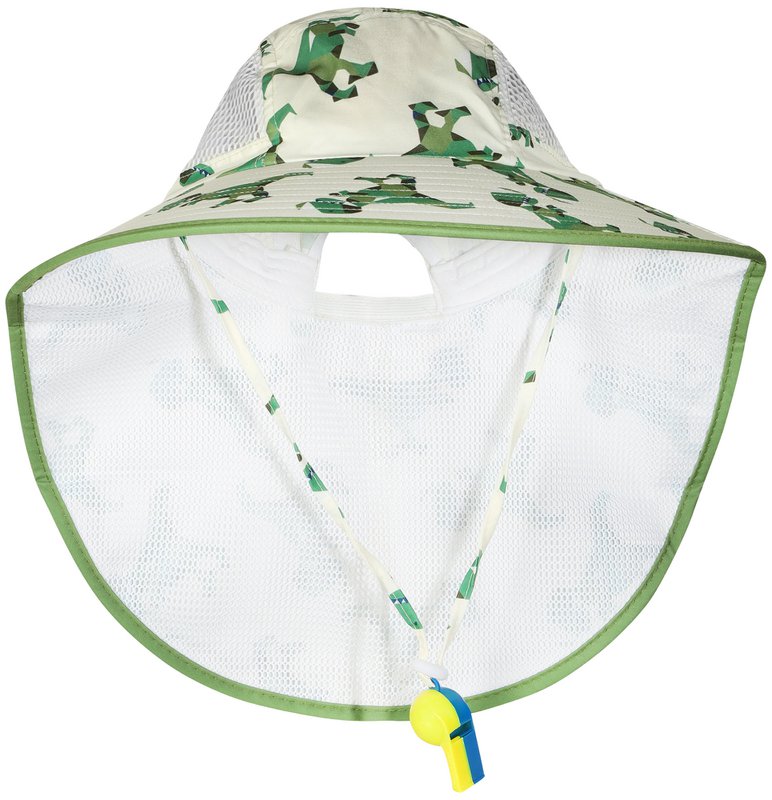 Sommermütze, 52 cm + Gummizug, Nackenschutz, Baumwolle, VE-4,  T-Rex