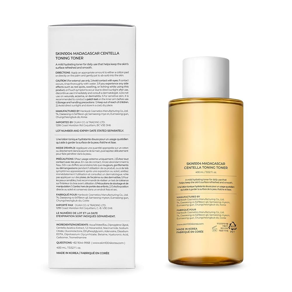 SKIN1004 Madagascar Centella Toning Toner | 400 ml