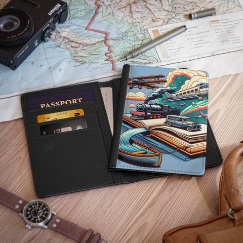 U.K./U.S.A. - Vintage Travel Passport Cover - Abenteuer wartet auf das Design