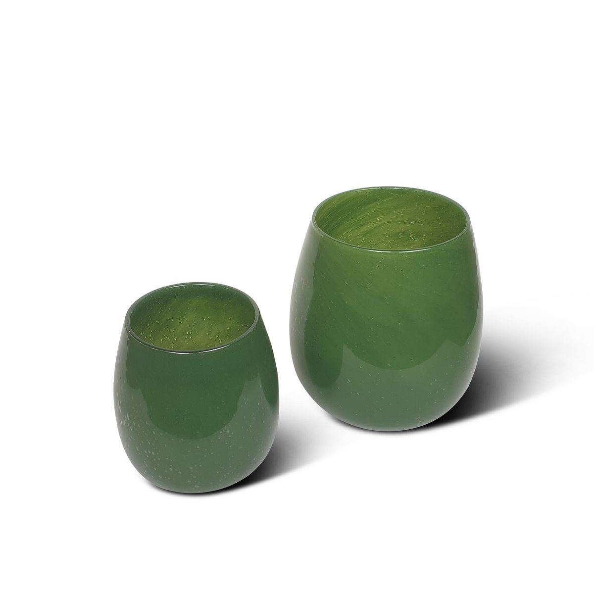 Vase Tulip green L