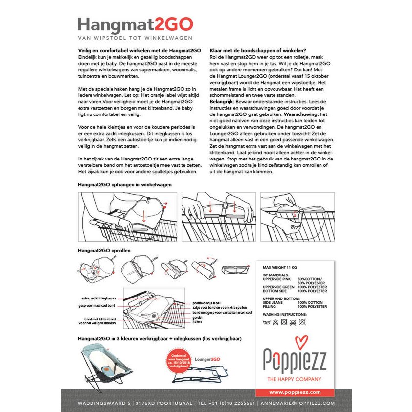 Baby hammock Hammock 2GO Jeans