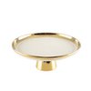 Creamy pie dish with golden edge