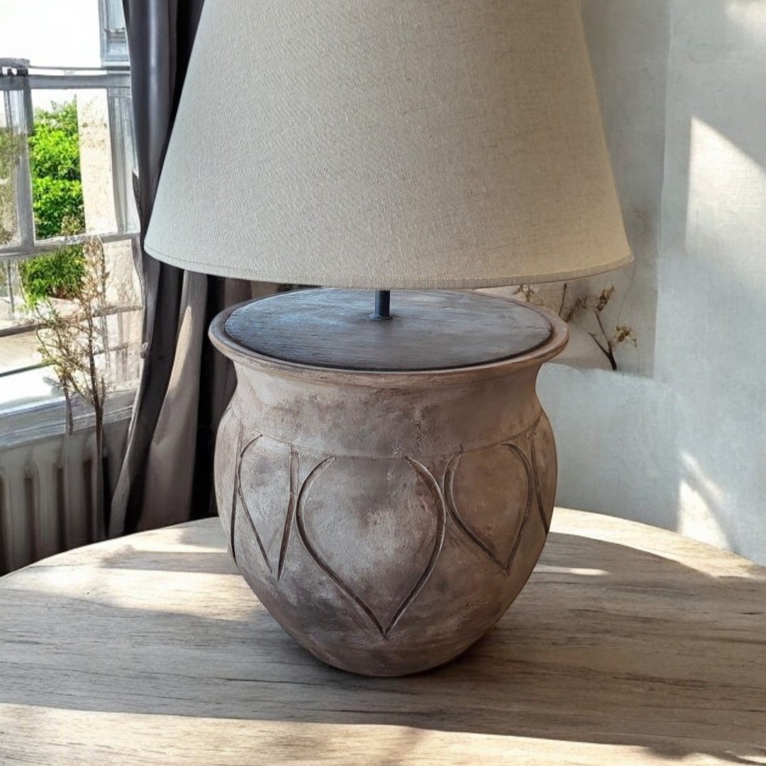 CUREME - lampe de table en céramique rustique