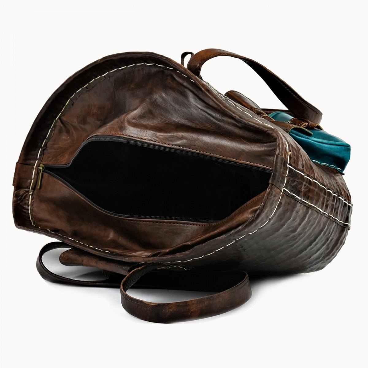 Leather Basket 'Saint Tropez'