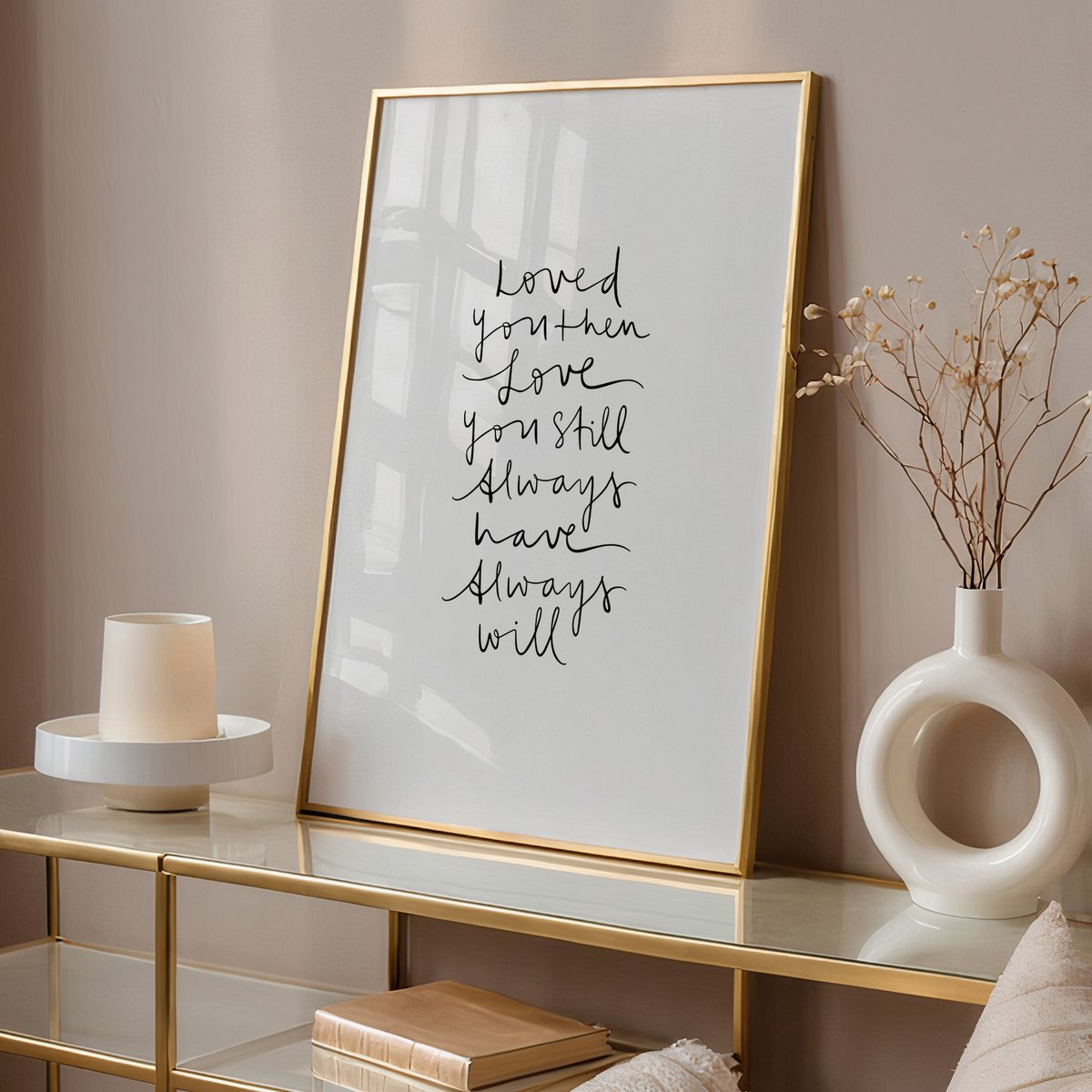 Poster: Loved you then, love you still, always have, always will