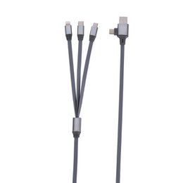 Cable 3-en-1 avec Connecteurs Iphone, Smartphone