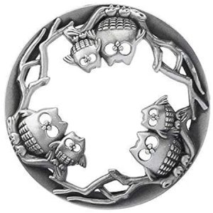 Brandkapje - Uilen Zilver 8.5cm