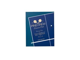  Portable table tennis set in blue color, includes net, paddles, and balls for indoor or outdoor play.