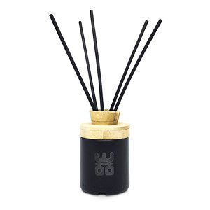 WOO Reed-Diffusor | Upcycled Wodka-Flasche | Schwarz | 50 ml