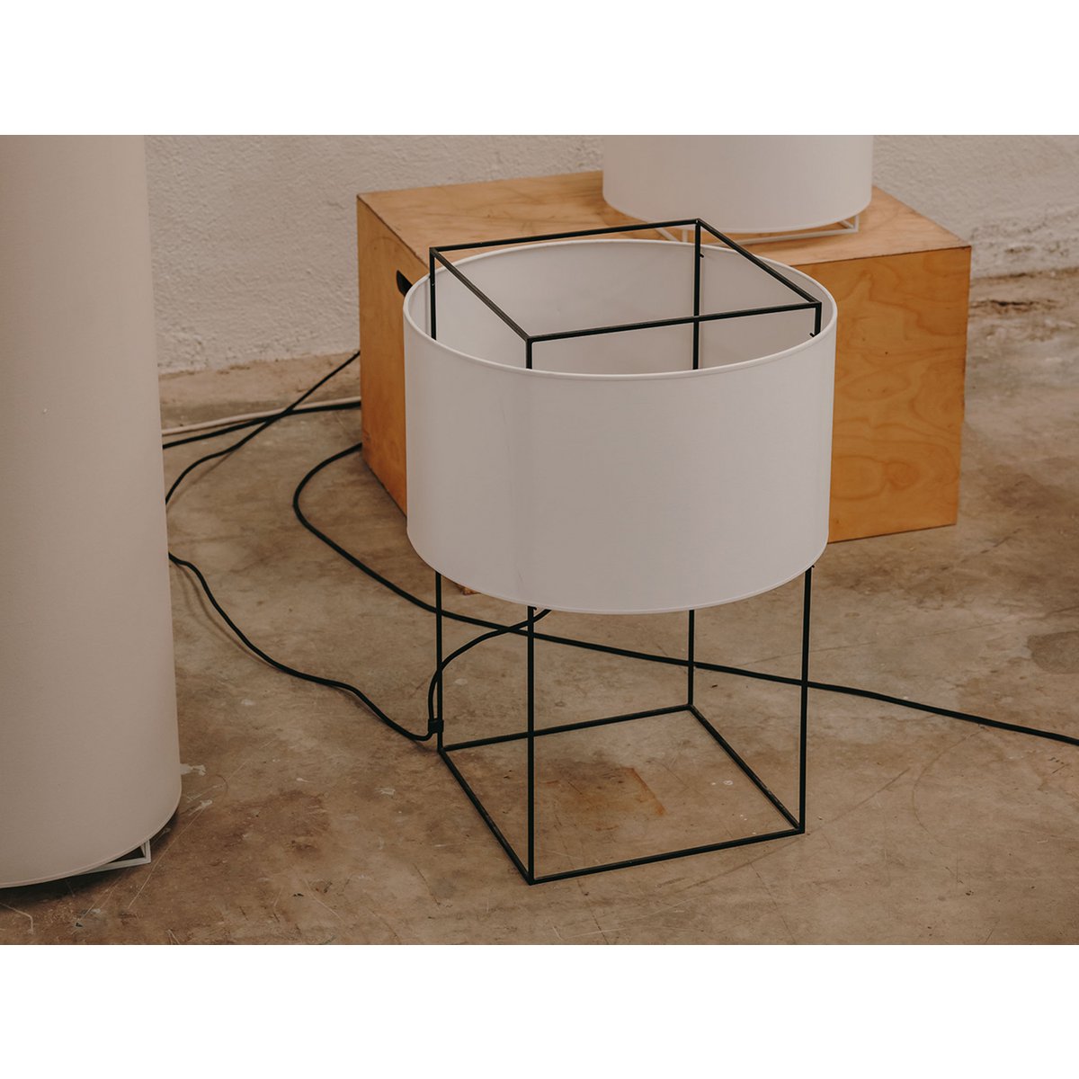 S black RAL 9005 cotonet white
