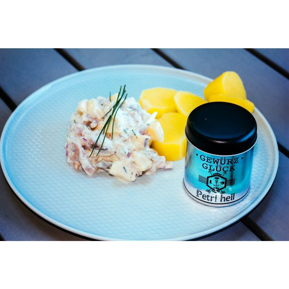 Gewürz-Glück Petri Heil Fischgewürz – Mediterrane Gewürzmischung für Fischgerichte, Lachs, Meeresfrüchte & Dillsauce