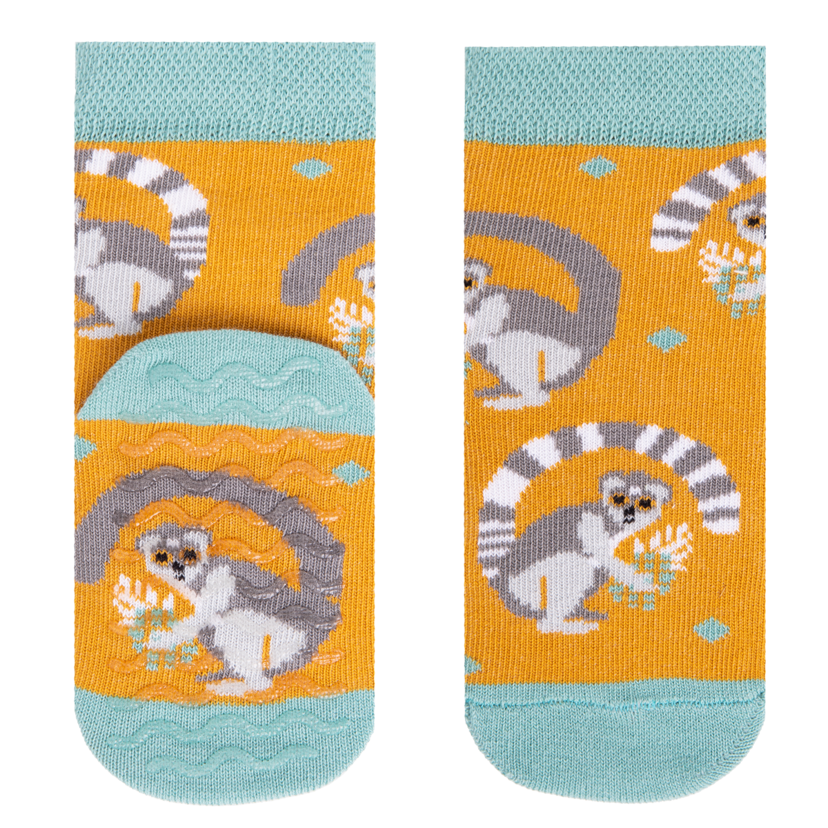 Non Slip Lemurs Socks for Kids