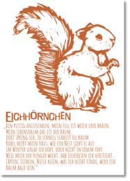 Postkort "Egern"