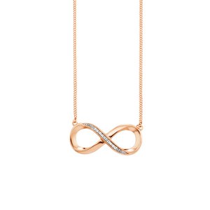 Collier 925/- Sterling Silber rotvergoldet Topas