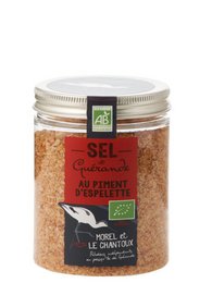 PGI Guérande salt with organic Espelette pepper - 150 g box