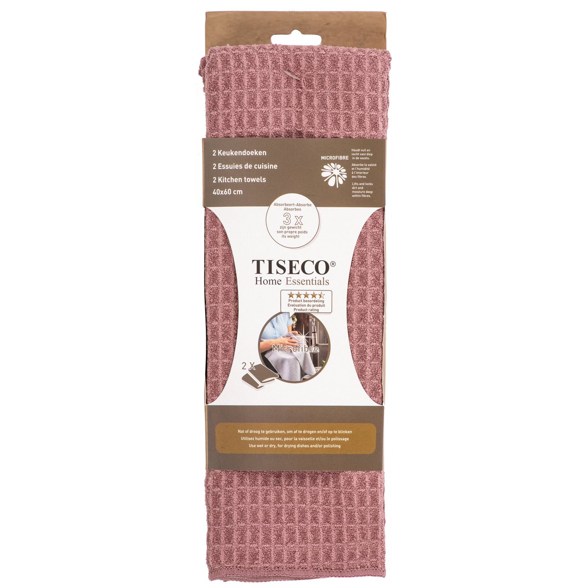 Torchon ESSENTIEL - SET/2 - microfibre - 40x60 cm