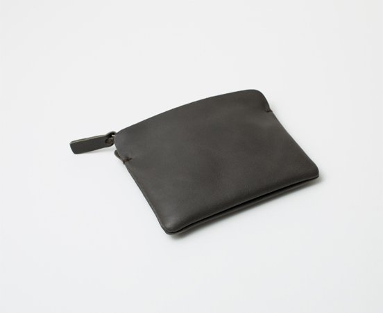Leather "Zipper S" purse