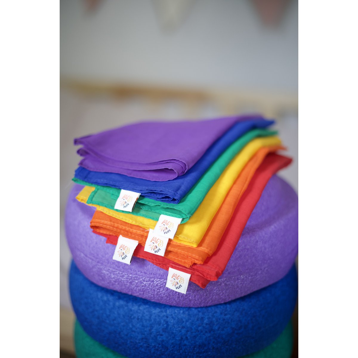 Play scarf play cotton 75x75 1 pcs spieltuch speeldoek speelkatoen