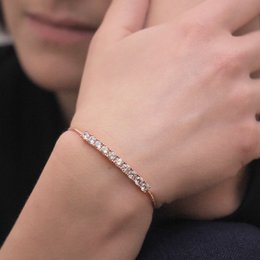 Pulsera Crystal Mia - Oro rosa y cristal