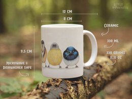 Keramische mok, Australische vogels, grappige mokken, dierenmok