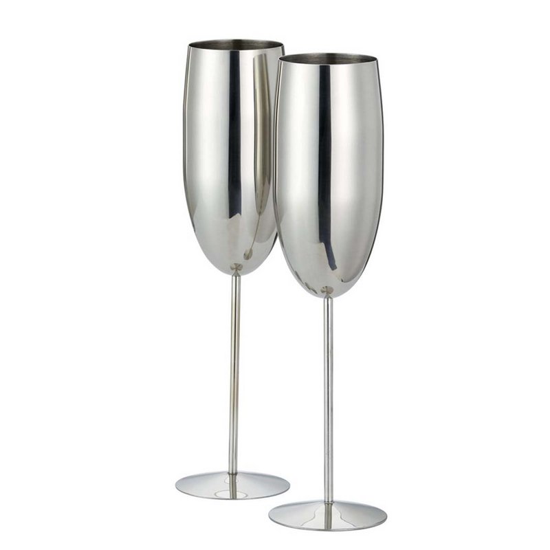 Champagne Flute Silver 2x28.5cl