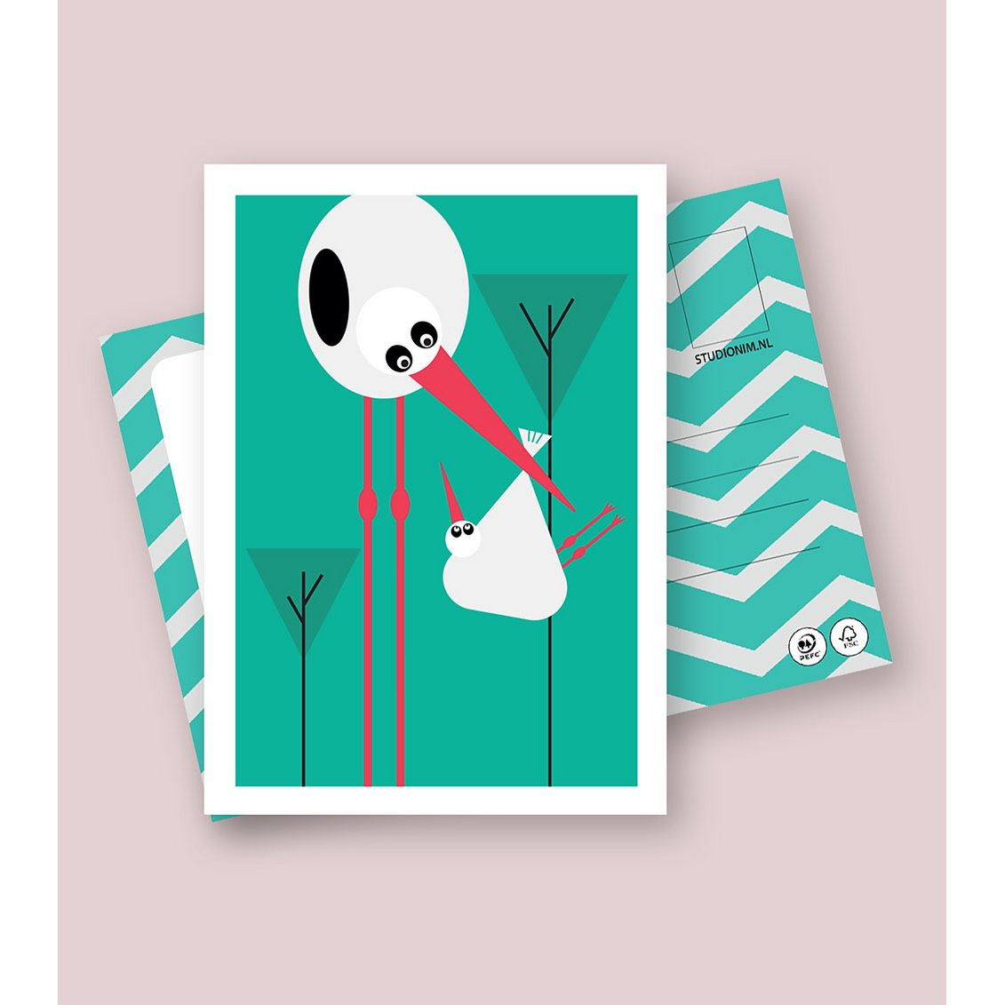 ROCK THE BABY | FSC® postcards | Dutch Design
