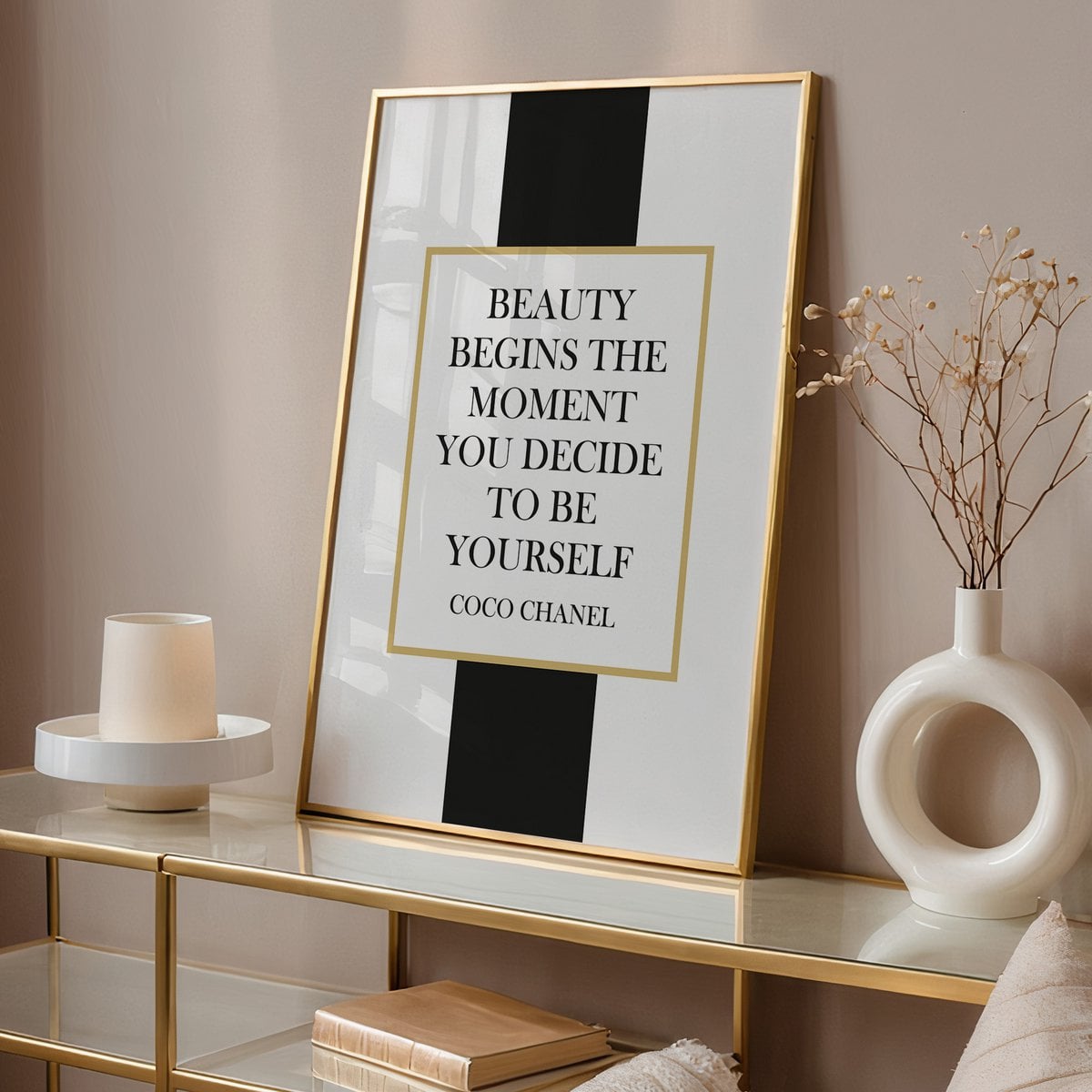 Poster: Beauty begins the moment you decide to be yourself