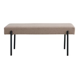 Swindon bænk - bænk, sten med sorte ben, 100x36x42,5 cm, HN1231