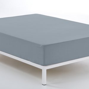 Bajera ajustable color acero - Cama de 180 (alto 30 cm) - 100% algodón - 144 hilos. Gramage: 115