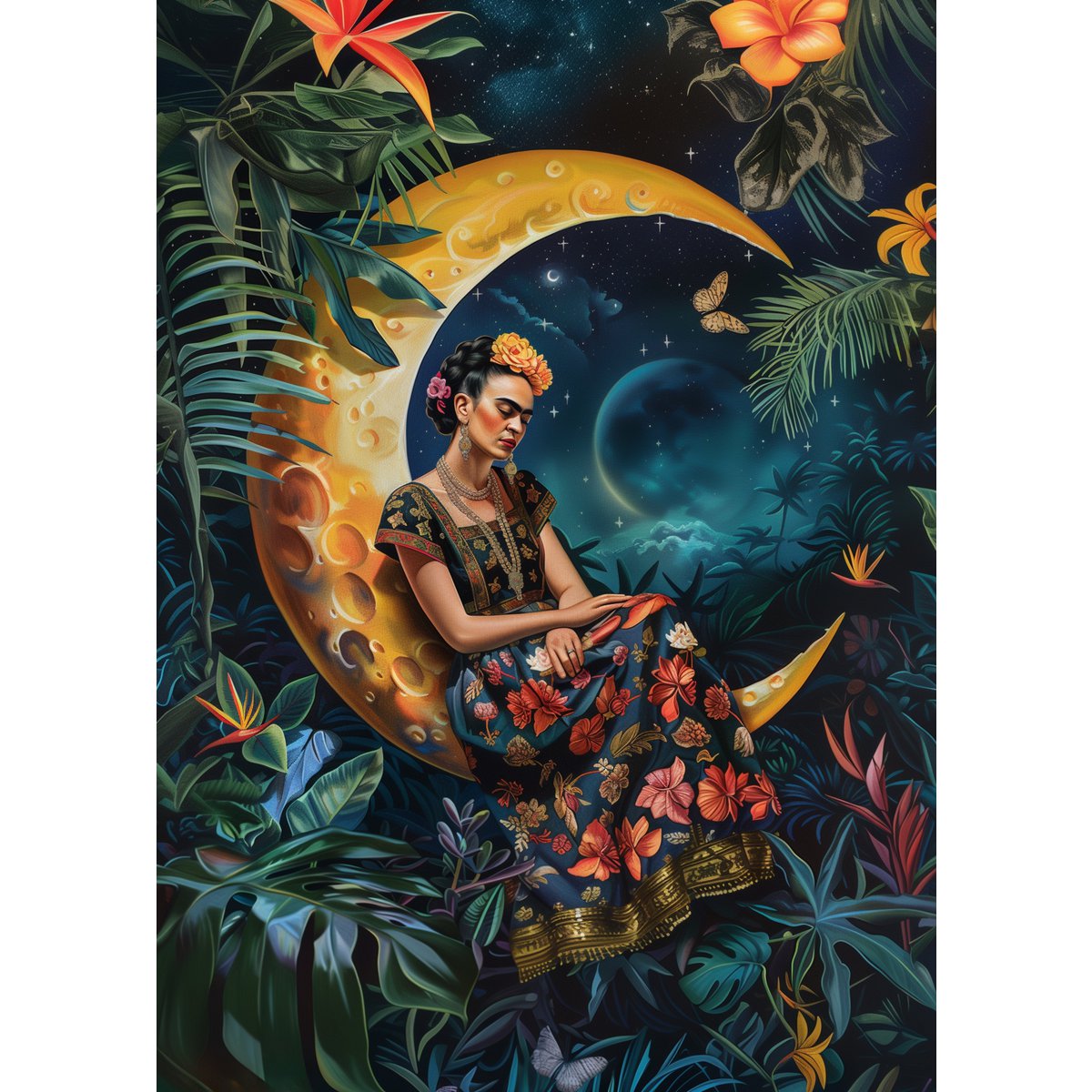 Frida Kahlo: Moon | Kaart Fripperies