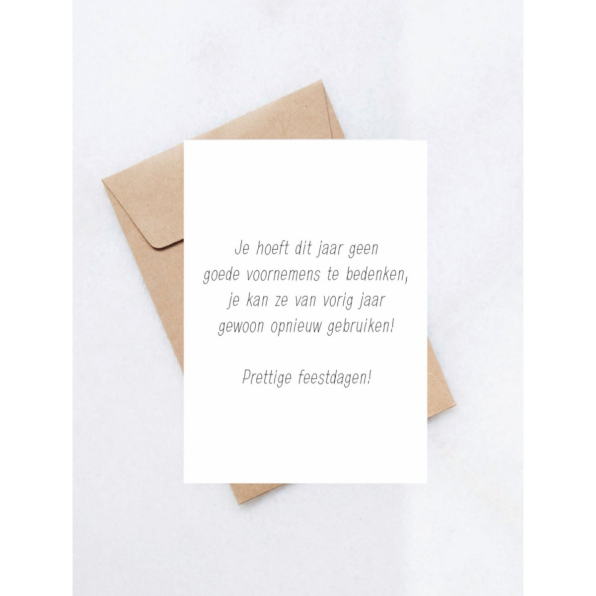 You don't have to make resolutions this year!