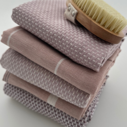 Tea Towel – Pinstripes – Latte