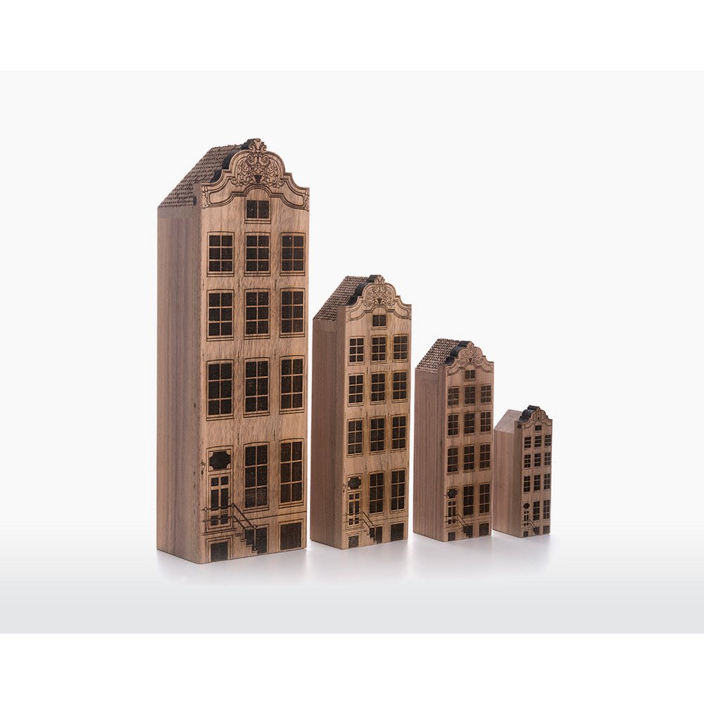 Maisons du canal d'Amsterdam - Quatre adresses - Noyer