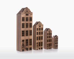 Maisons du canal d'Amsterdam - Quatre adresses - Noyer