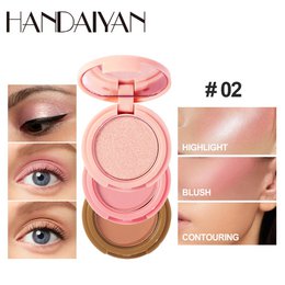 3 in 1 Matte Highlighter Contouring Blush Palette Parelglanzende oogschaduw Multifunctioneel Gezichtsmake-uppalet Vrouwelijke cosmetica