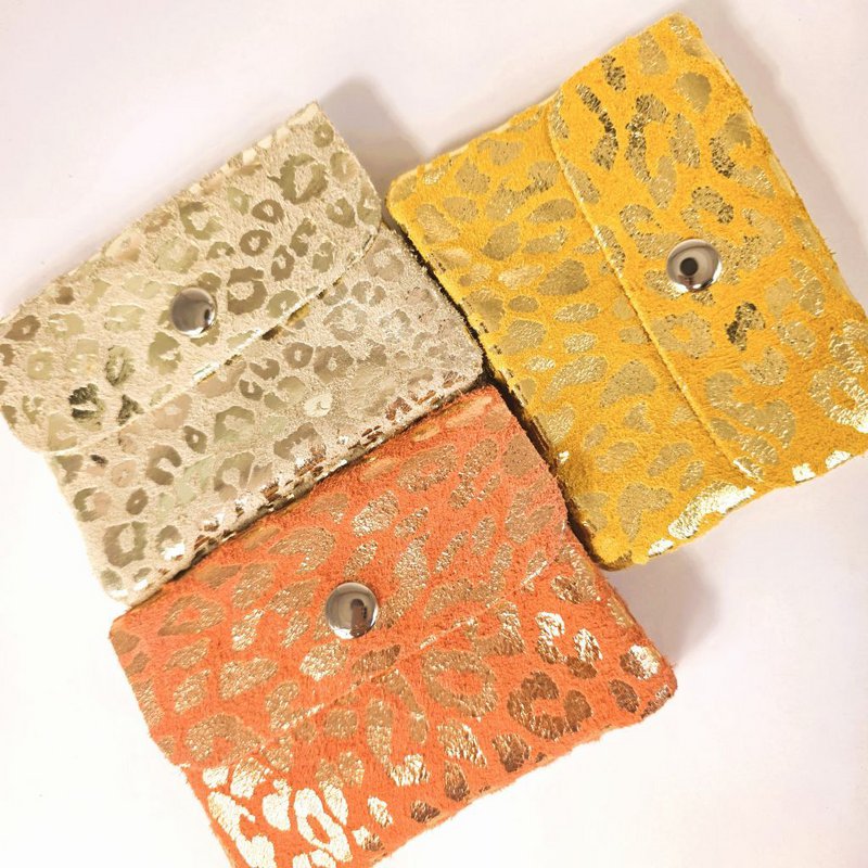 Mini wallet leopard beige