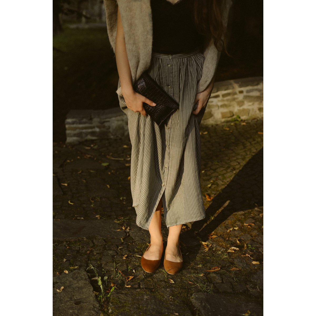 Ballerinas aus Wildleder - Oriana - Zigarrenbraun 35-42