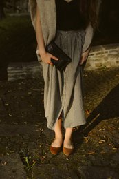 Ballerinas aus Wildleder - Oriana - Zigarrenbraun 35-42