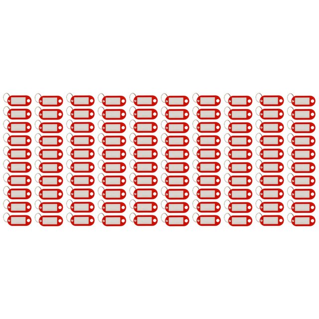 Portachiavi Westcott rosso 100 pz. Nella scatola. Con etichetta intercambiabile.