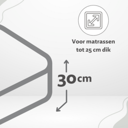 Spannbettlaken aus 100 % Baumwollsatin – Natur