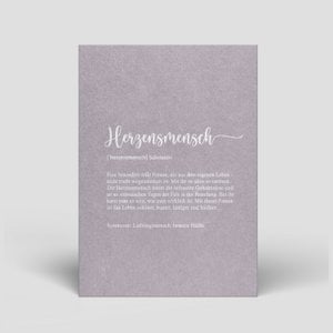 Valentine's Day card - fair, ecological and sustainable