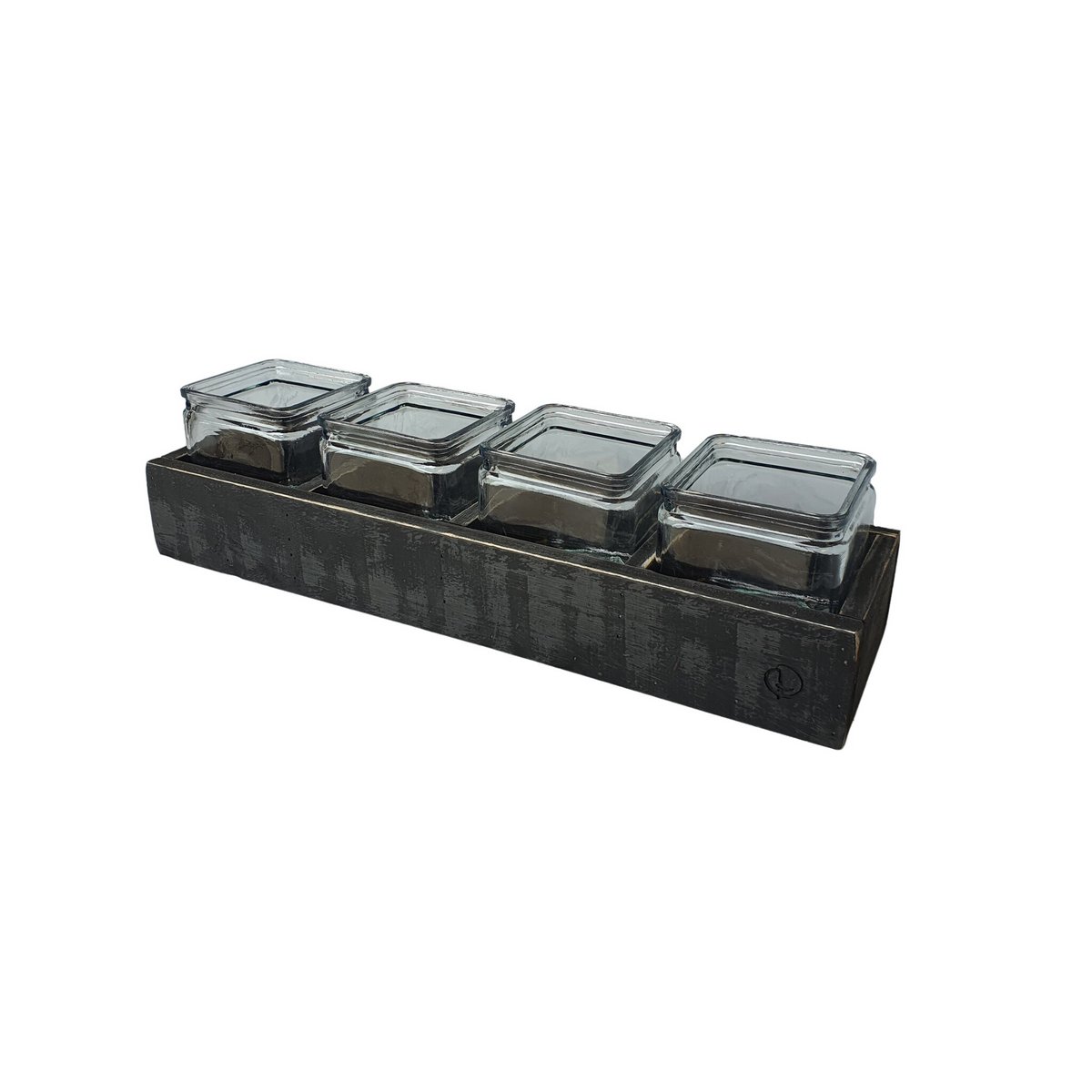candle hold black berlin plain half high 4