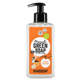 Orange and jasmine scented hand soap in a 250ml bottle. Made with natural ingredients.