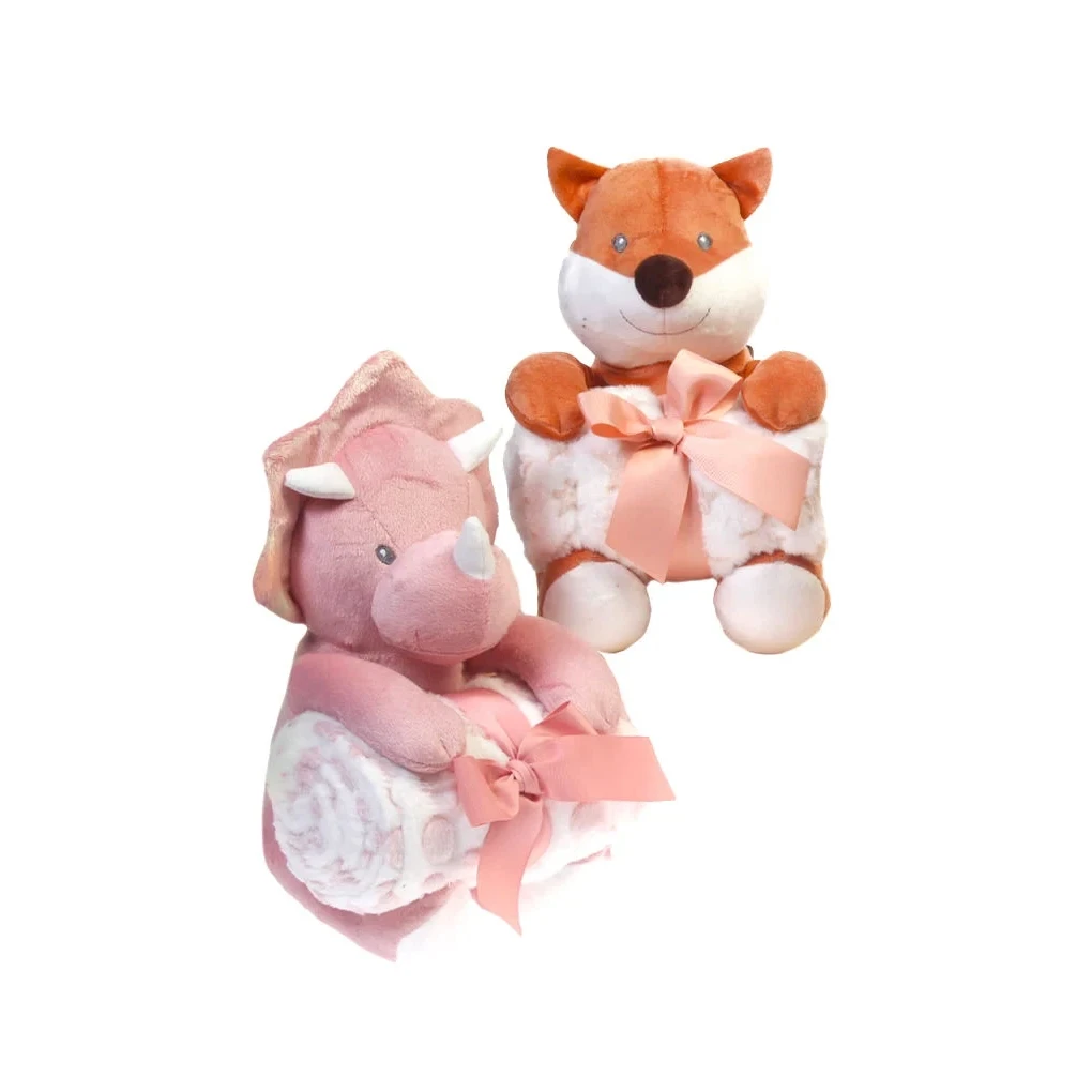 Set coperta e peluche per bebè, Volpe
