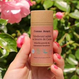 Solid deodorant with cocoa butter