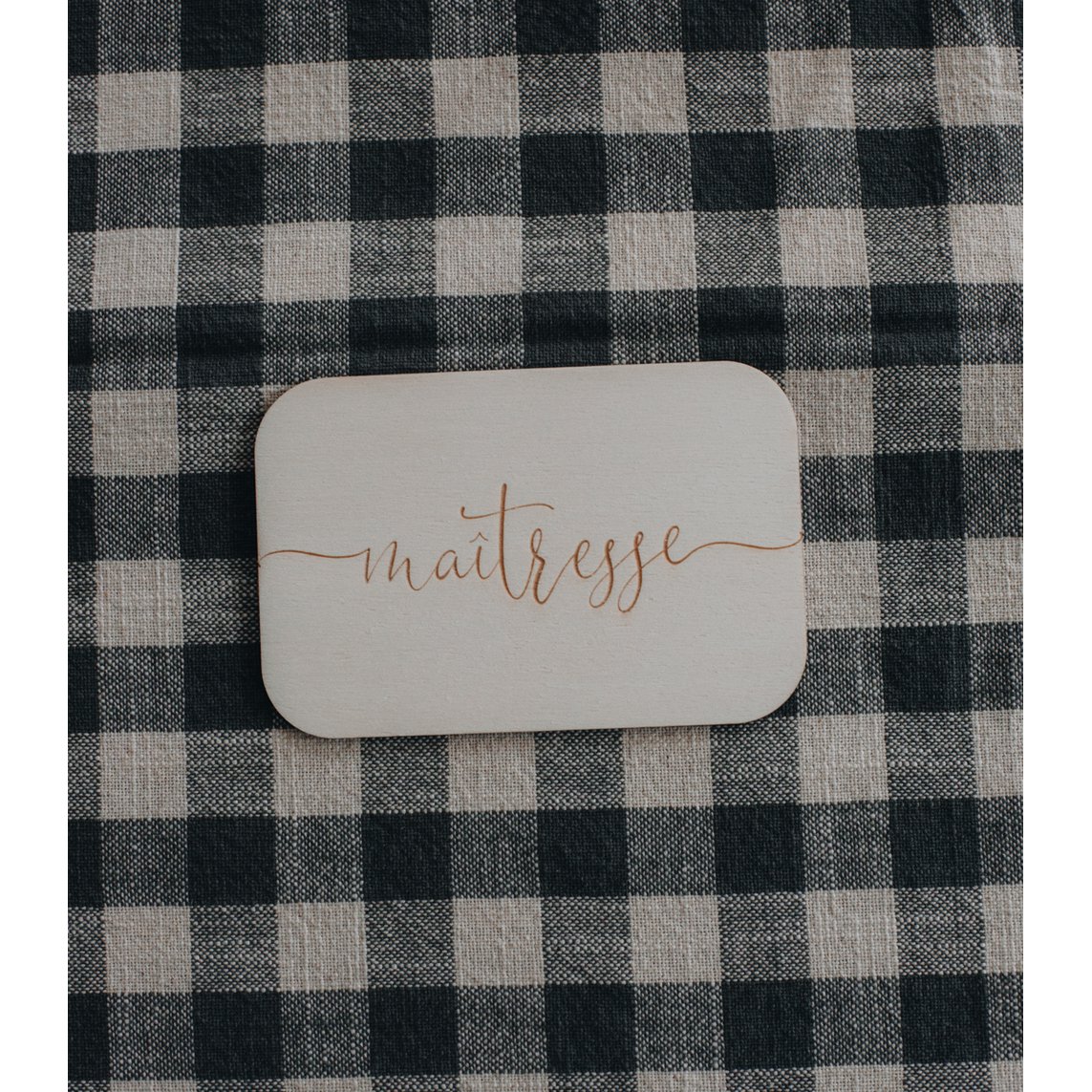 Mistress/Master/Nanny Wooden Greeting Cards
