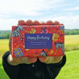 ENGLISH SOAP C° 190g zeep - Happy Birthday - Pink Grapefr.