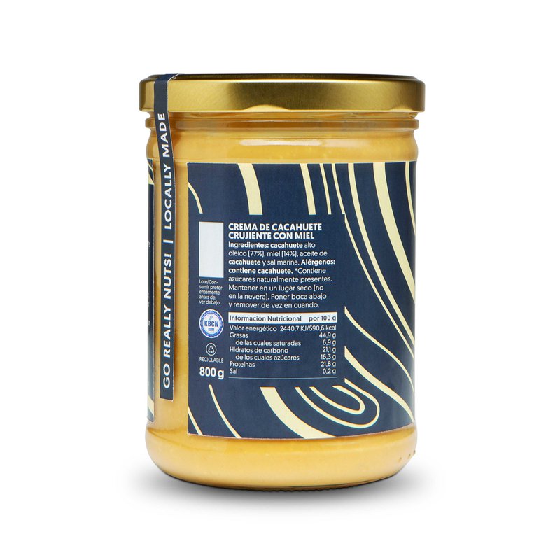 Erdnussbutter mit Honig-Crunch